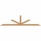 Ekena Millwork Saratoga Smooth Timber Gable Bracket, Western Red Cedar, 96"W x 24"H x 1 1/2"D x 3 1/2"F, 6/12 Pitch GBW096X24X0204SAR00SWR - alternate 1